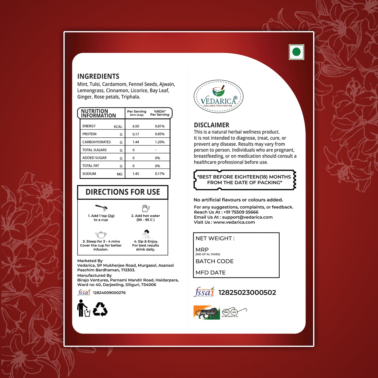 Digest Ease Herbal Infusion