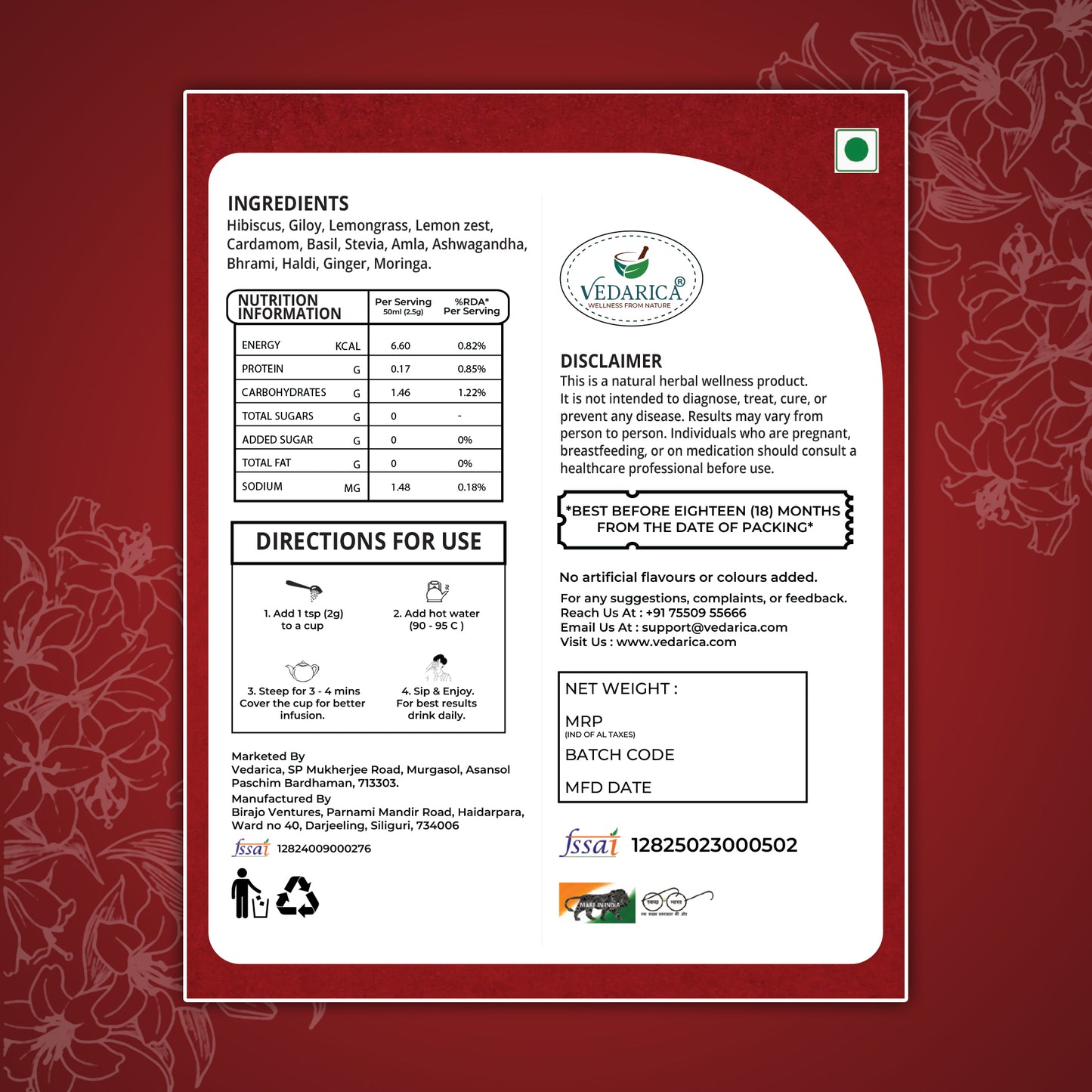Hibiscus Classic Herbal Infusion